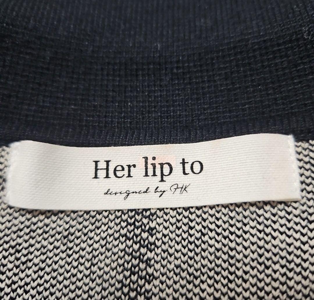 Her lip to チェック柄 半袖ミニワンピース