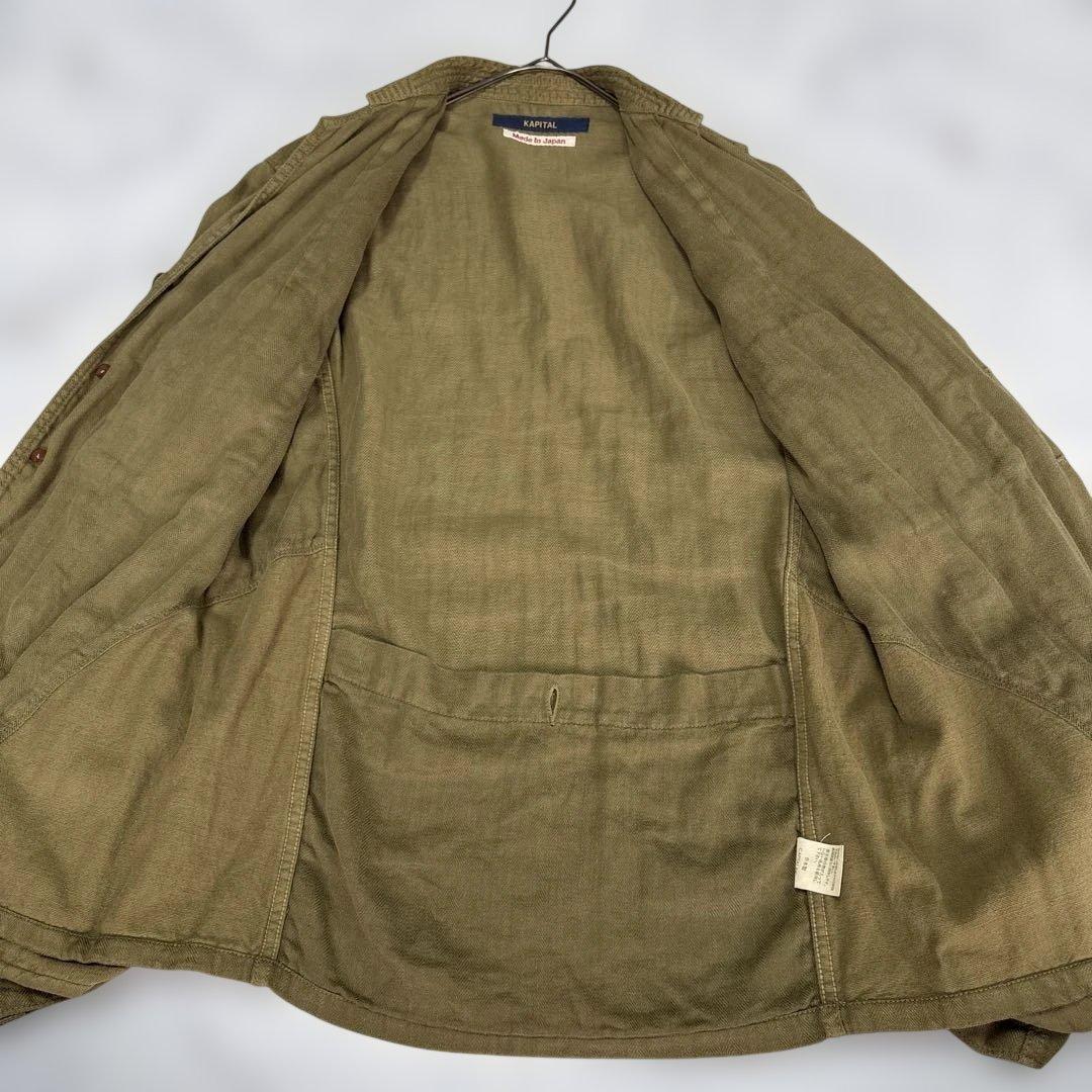 ✨美品✨ KAPITAL キャピタル ハンティングジャケット　カーキL