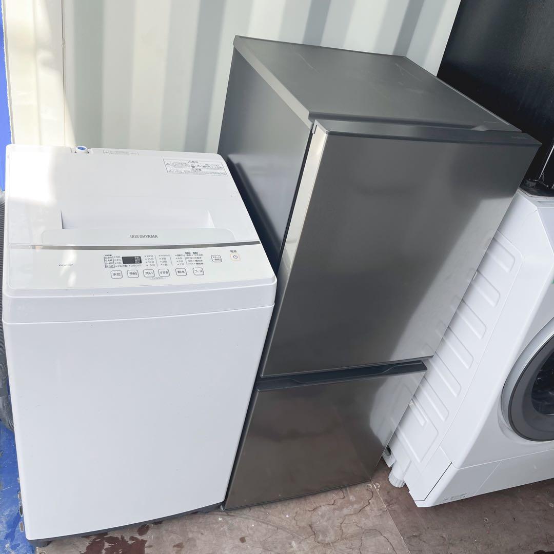 331取付無料！高性能AQUAダークシルバー冷蔵庫アイリスオーヤマ6kg洗濯機