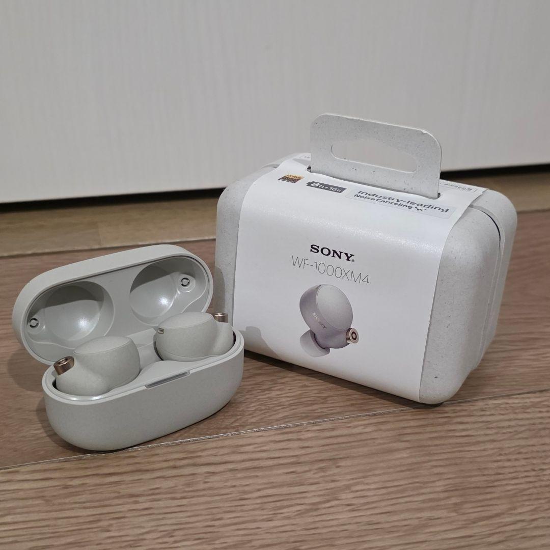 WF-1000XM4 ワイヤレスイヤホン プラチナシルバー バッテリー修理済