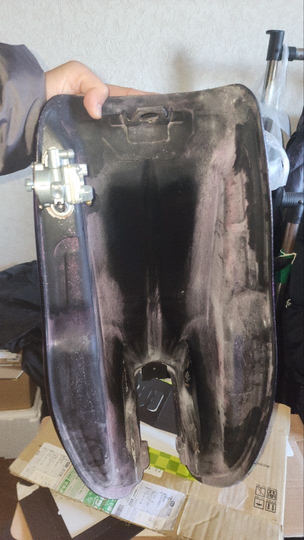 GS400 タンク、テール カスタムペイント、ラメラメ