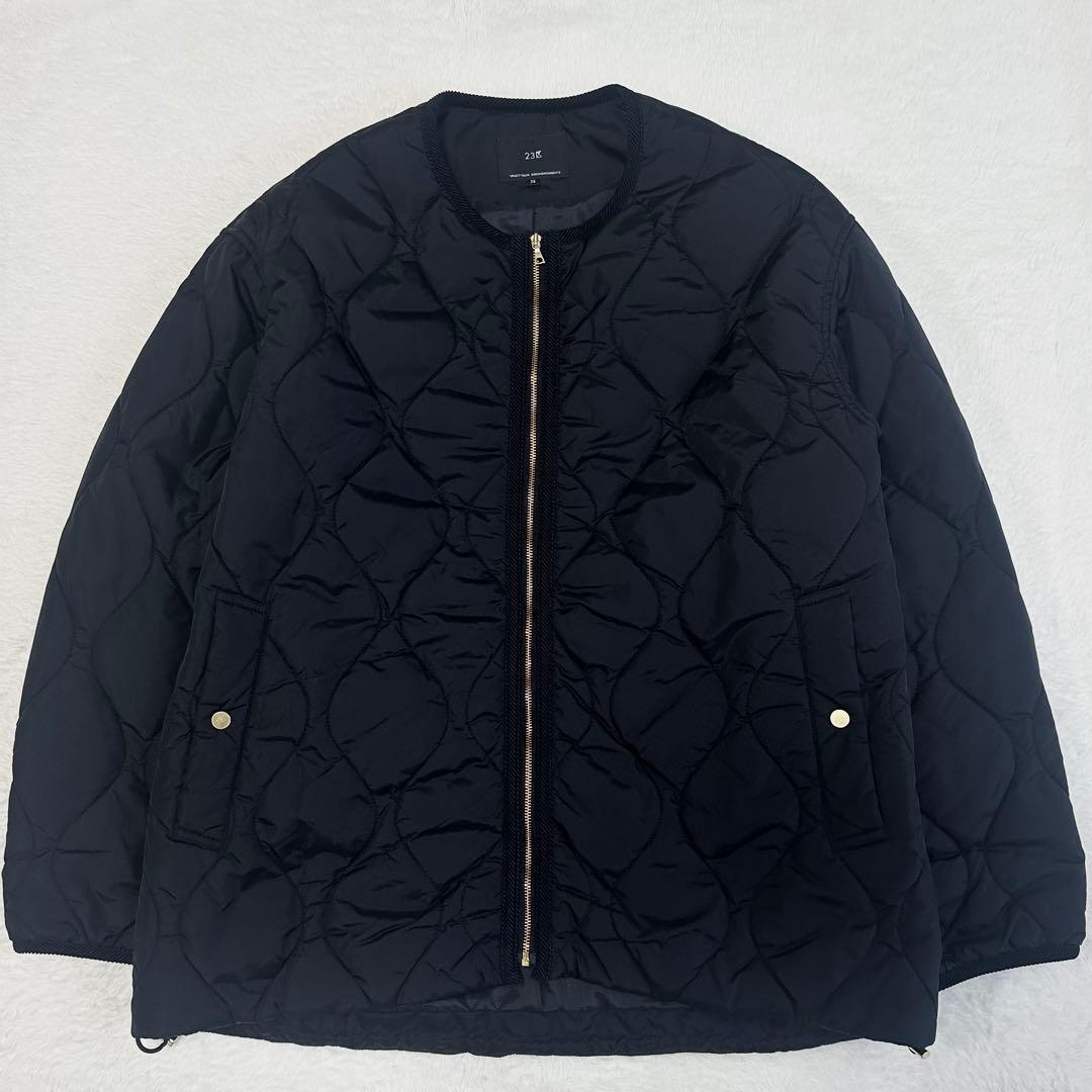 24AW 美品✨23区 ニジュウサンク キルティングジャケット 洗える/撥水加工