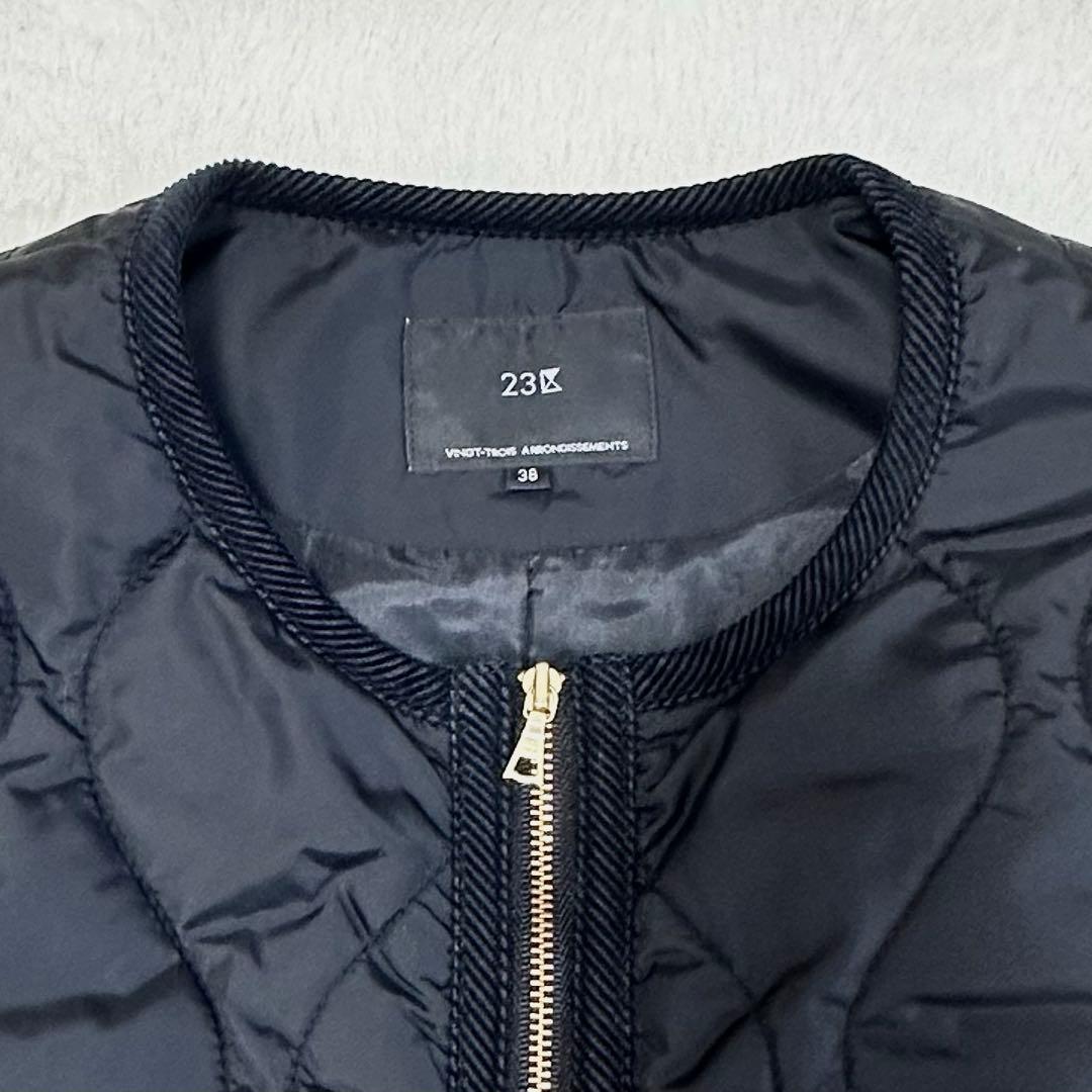 24AW 美品✨23区 ニジュウサンク キルティングジャケット 洗える/撥水加工