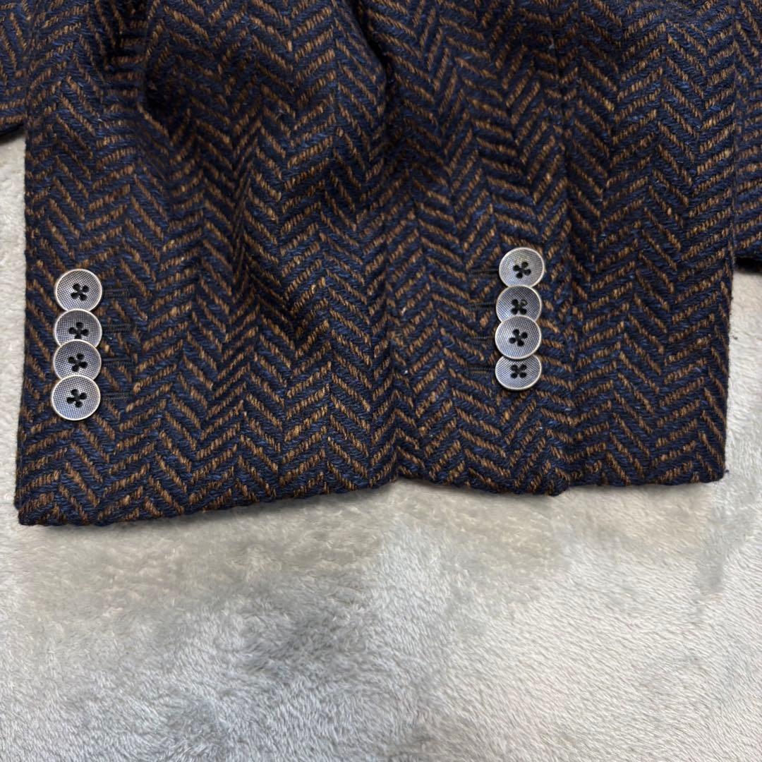 美品✨タリアトーレ カシミヤ ヘリンボーン テーラードジャケット シルク 2B