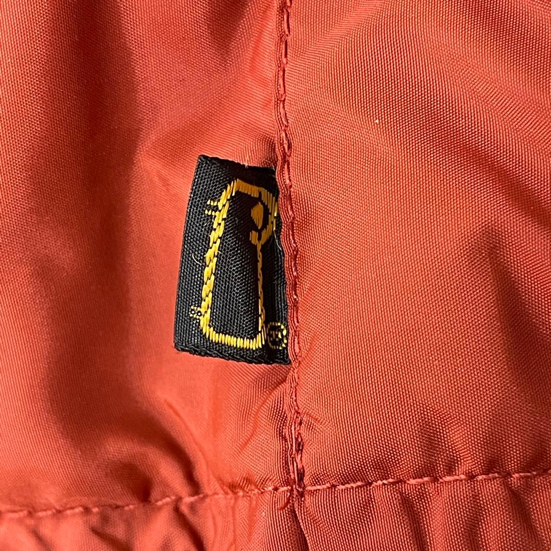 80s USA製 ウールリッチ ダウンベスト サイズ感◯ レンガ色 短丈