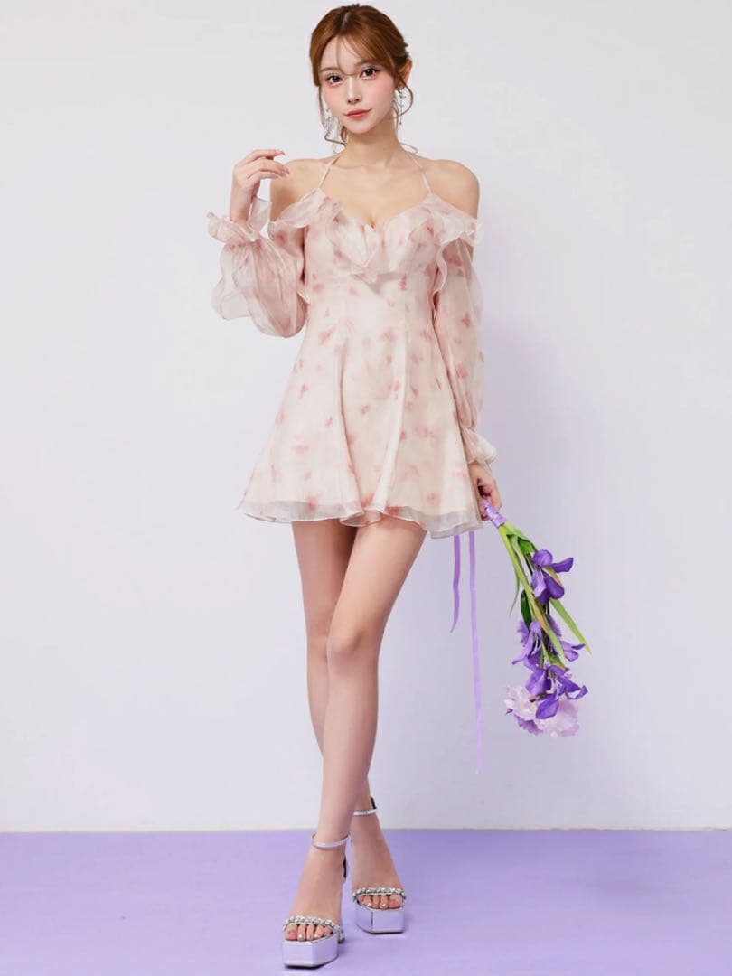 ピンクAR26801 AngelR キャバドレス　ローブドフルール　ブリエ系