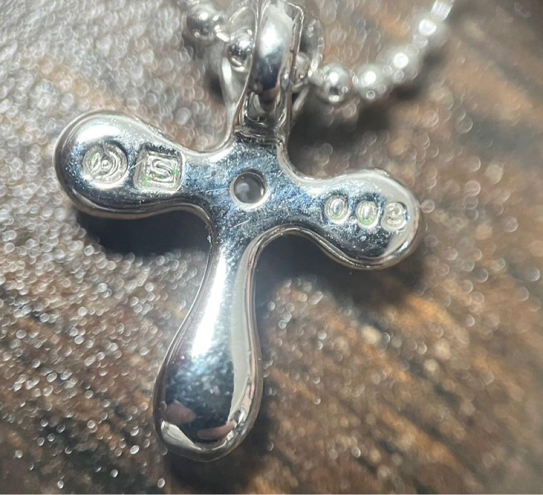 TASAKI タサキ ダイヤモンド クロス シルバー ネックレス ジュエリー