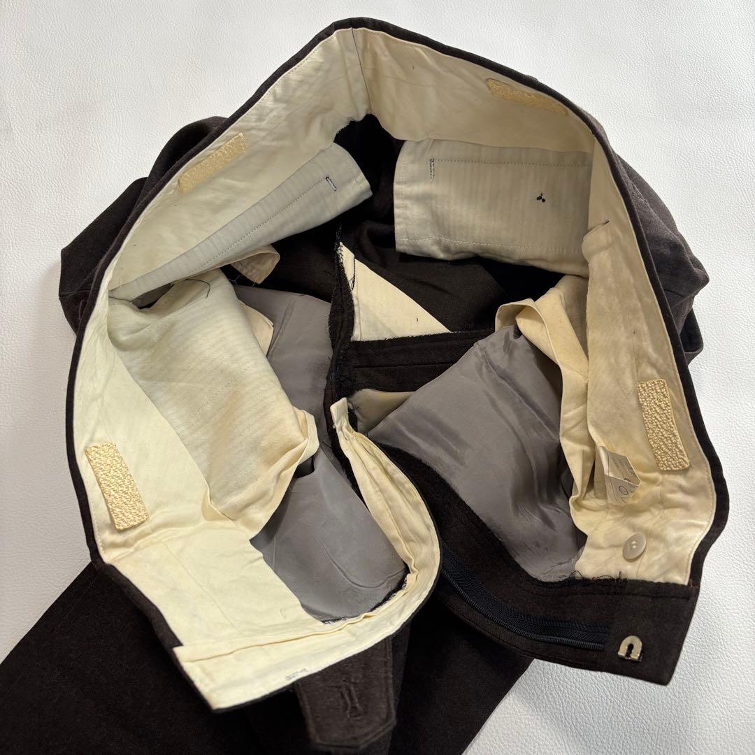 エルメネジルドゼニア ブラウン スーツ セットアップ Mサイズ 背抜き