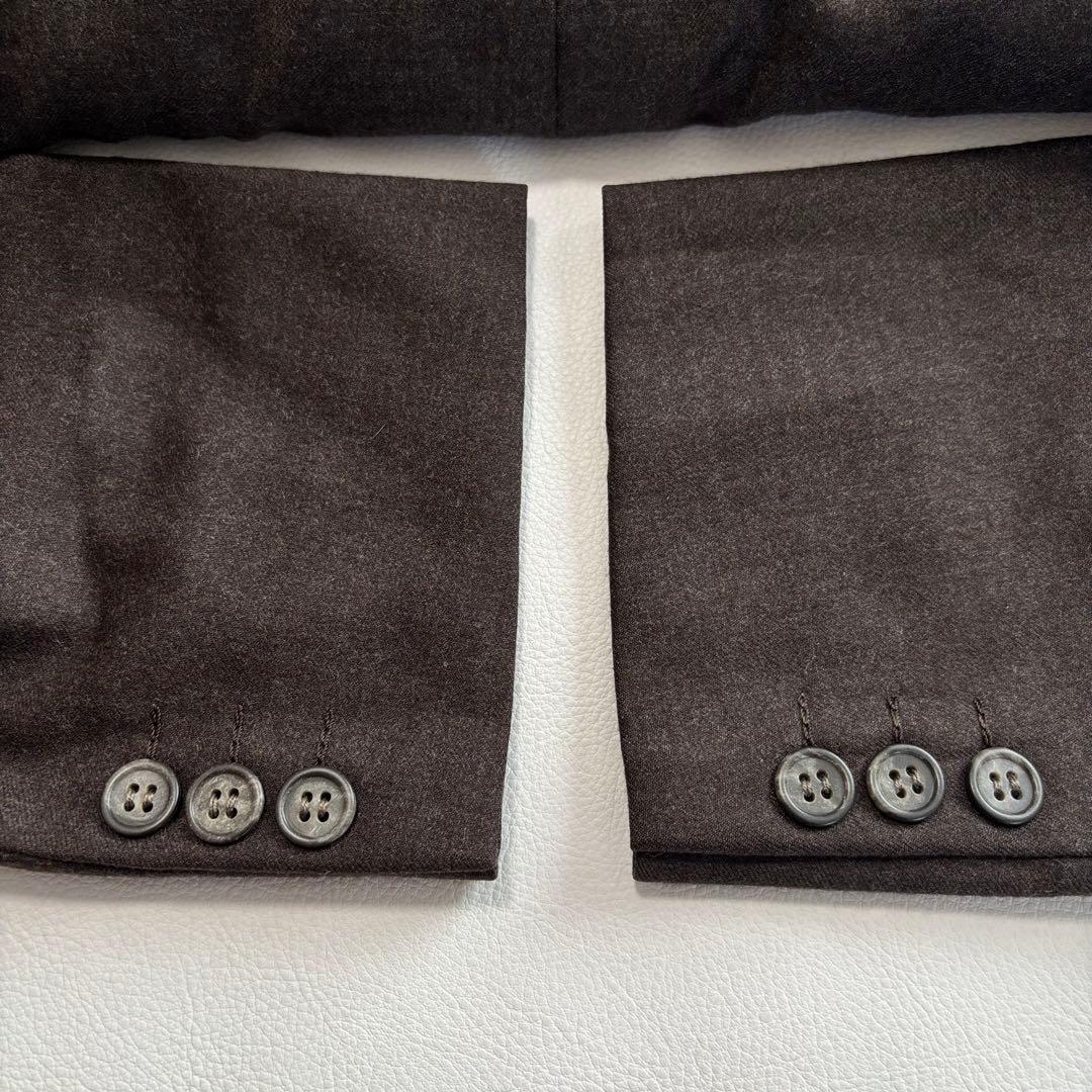 エルメネジルドゼニア ブラウン スーツ セットアップ Mサイズ 背抜き