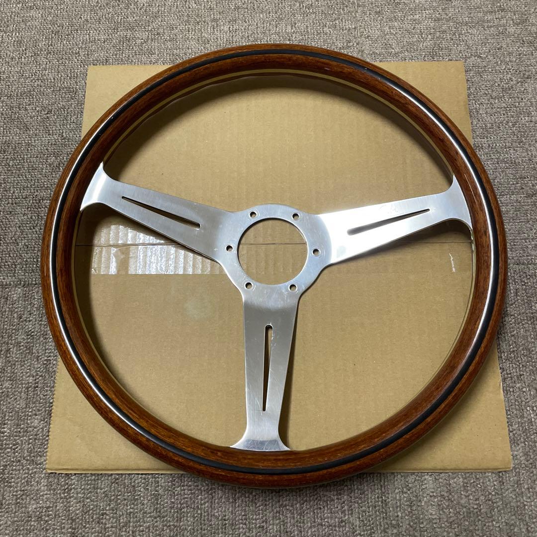 ナルディ　クラシック　当時物　ウッドステアリング　直径37cm