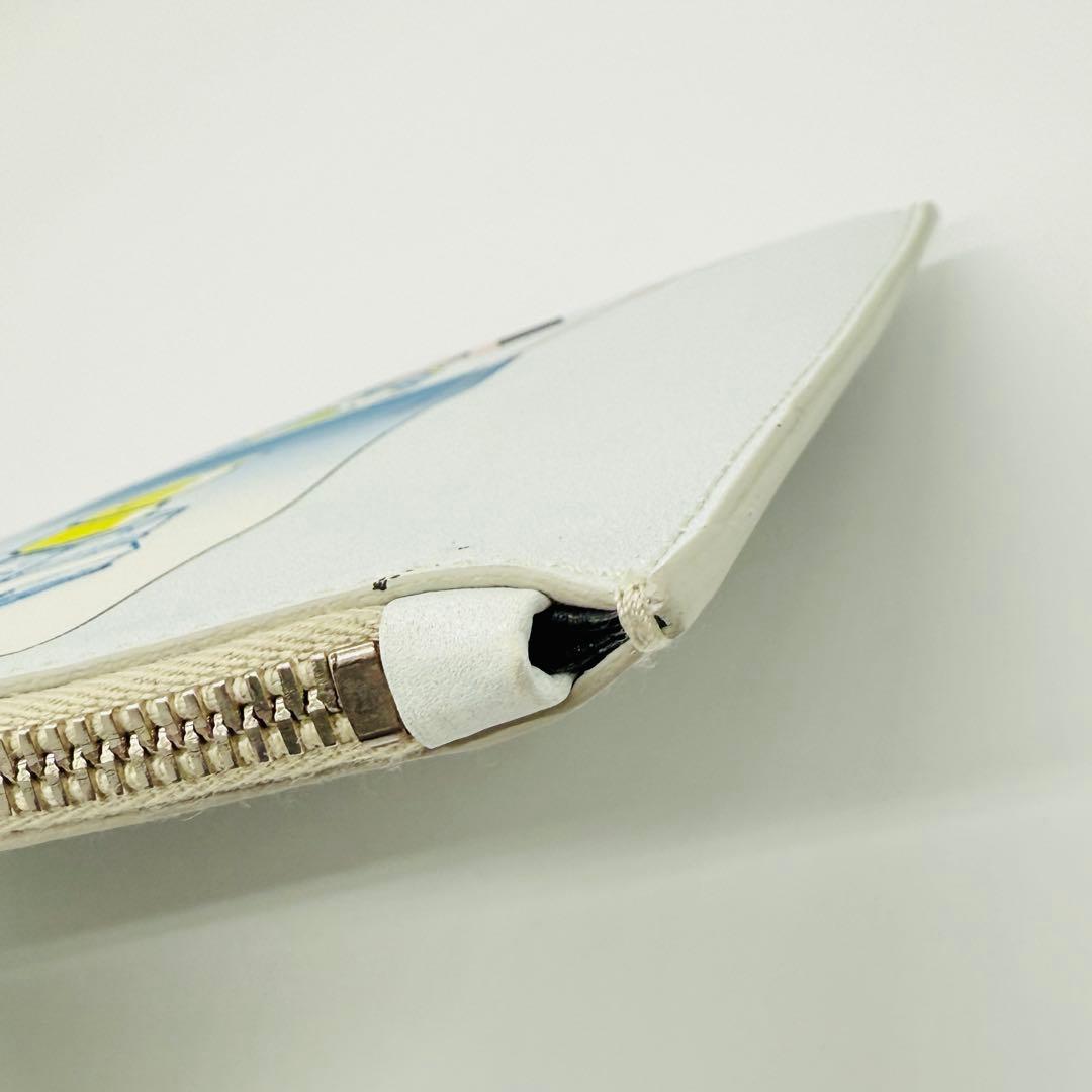 【レア】プラダ マルチカラー レザー 三角プレート クラッチバッグ