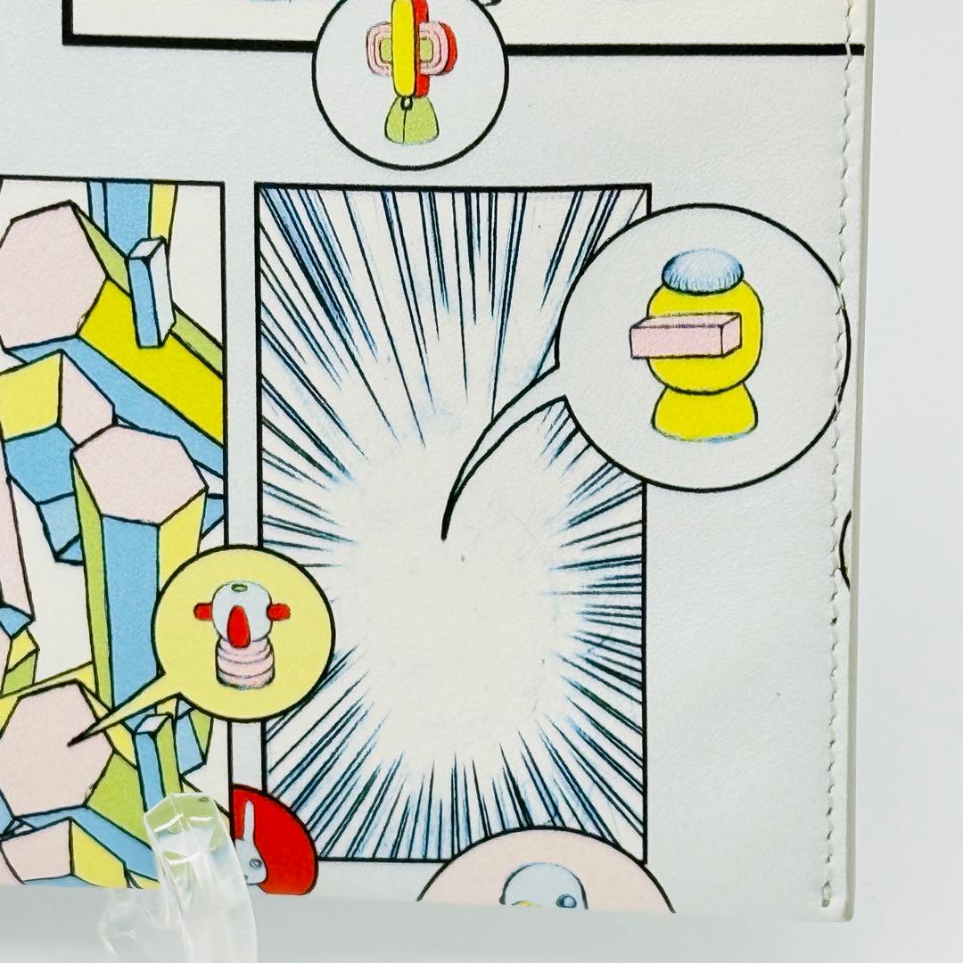 【レア】プラダ マルチカラー レザー 三角プレート クラッチバッグ