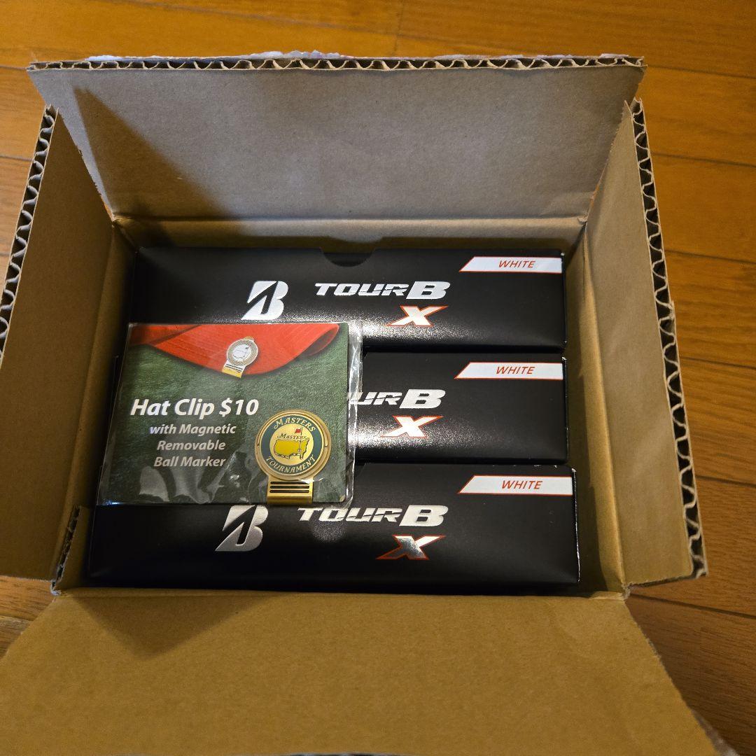 『柳川』BRIDGESTONE　ゴルフボール　ツアーBXホワイト3ダース