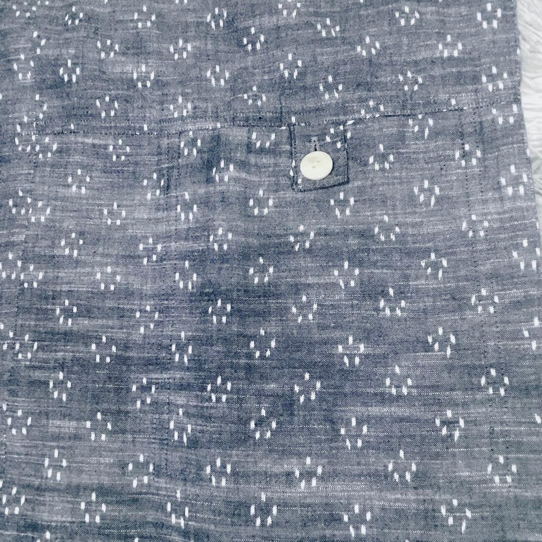 桜丸様　儀右ヱ門 ギエモン 久留米絣 半袖 チュニック 綿100% 日本製