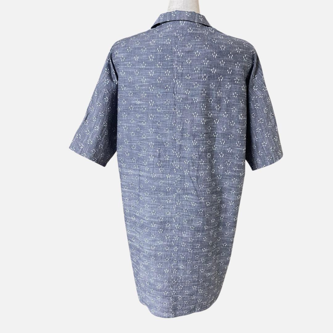 桜丸様　儀右ヱ門 ギエモン 久留米絣 半袖 チュニック 綿100% 日本製