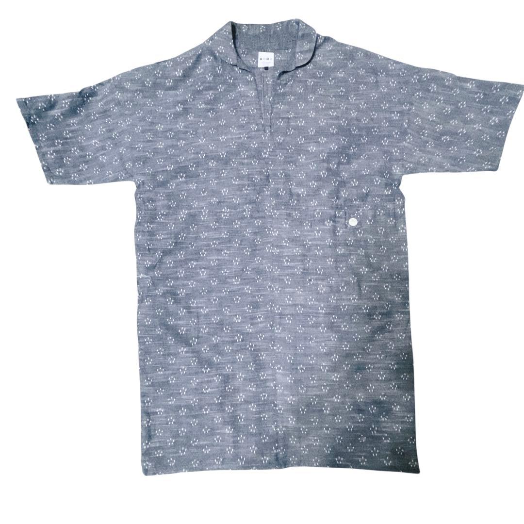 桜丸様　儀右ヱ門 ギエモン 久留米絣 半袖 チュニック 綿100% 日本製