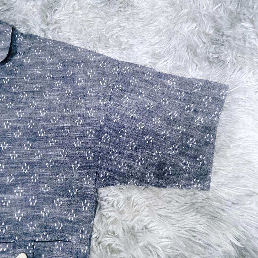 桜丸様　儀右ヱ門 ギエモン 久留米絣 半袖 チュニック 綿100% 日本製