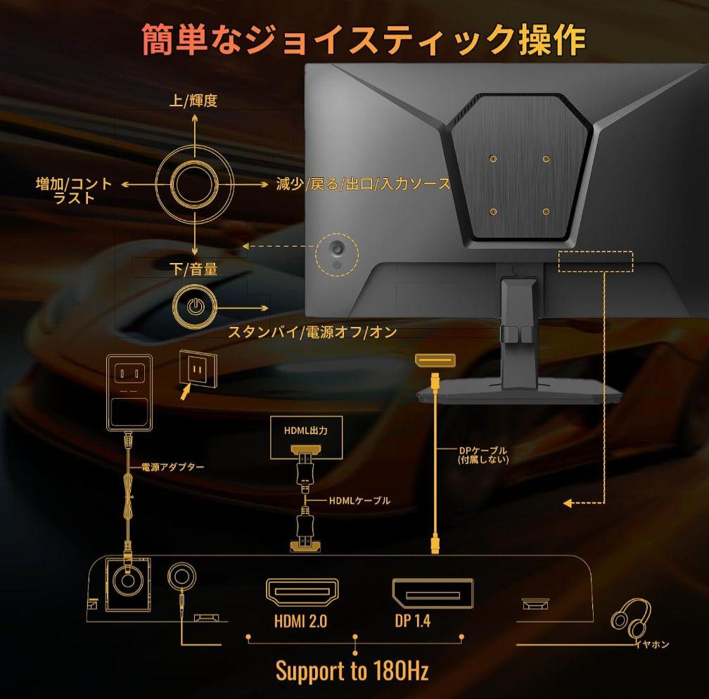 ゲーミングモニター MINIFIRE 24インチ MFG24F4S 本体