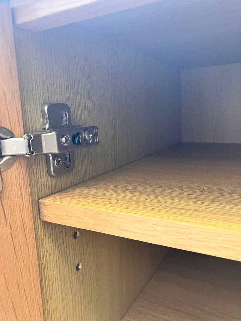 定価値下げ(^^)★稀少 廃盤★無印良品　脚付 ガラス扉キャビネット 送料込み