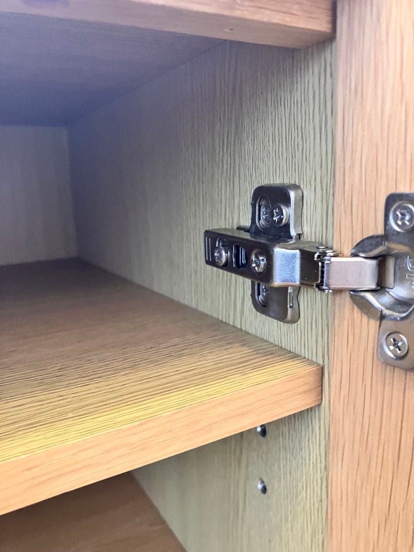 定価値下げ(^^)★稀少 廃盤★無印良品　脚付 ガラス扉キャビネット 送料込み