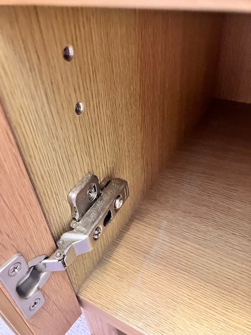 定価値下げ(^^)★稀少 廃盤★無印良品　脚付 ガラス扉キャビネット 送料込み