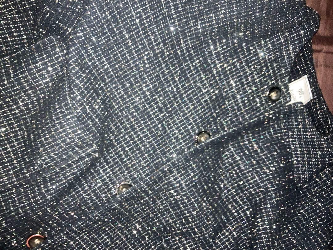 ジャケット・アウター ALUDE SELECT nocollar lame tweed jacket