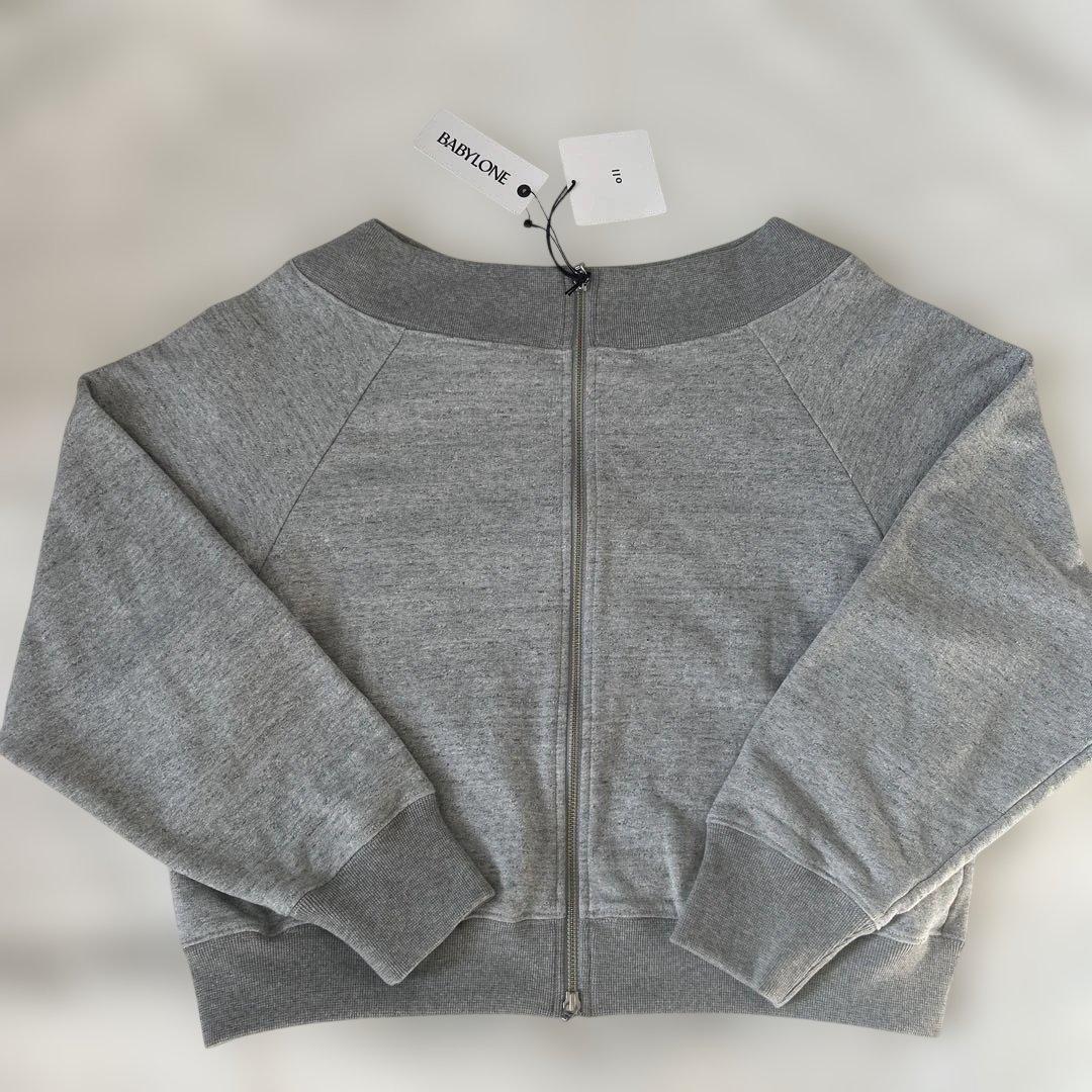 【oll】＜別注＞ZIPスウェット　オフショルダー