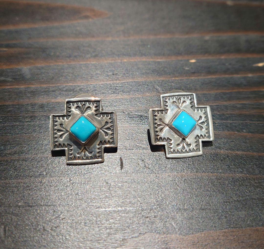 ショベル　ANDY CADMAN アンディキャドマン　ターコイズ　ピアス