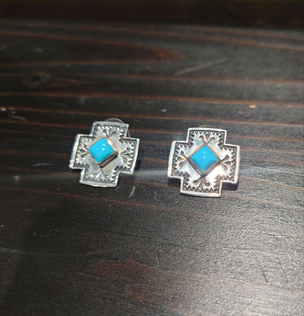 ショベル　ANDY CADMAN アンディキャドマン　ターコイズ　ピアス