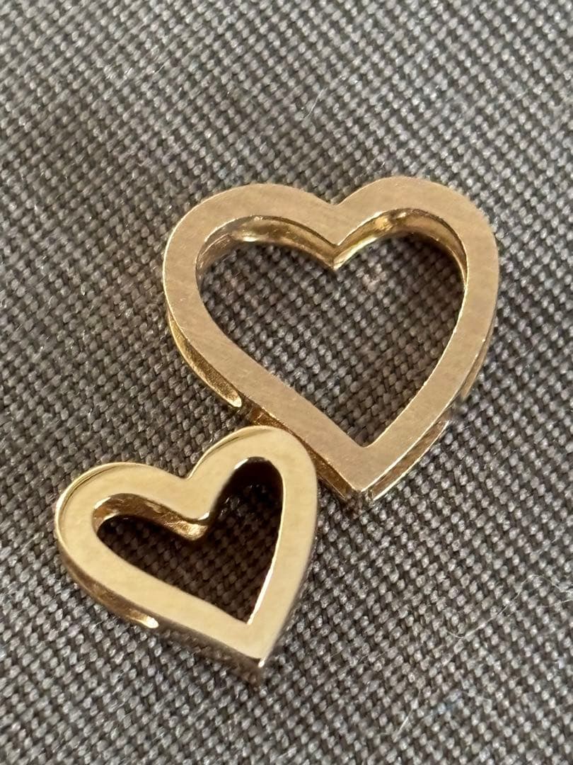 スタージュエリー限定K18 ダイヤ0.1ct ハートネックレス（チャーム着脱可）