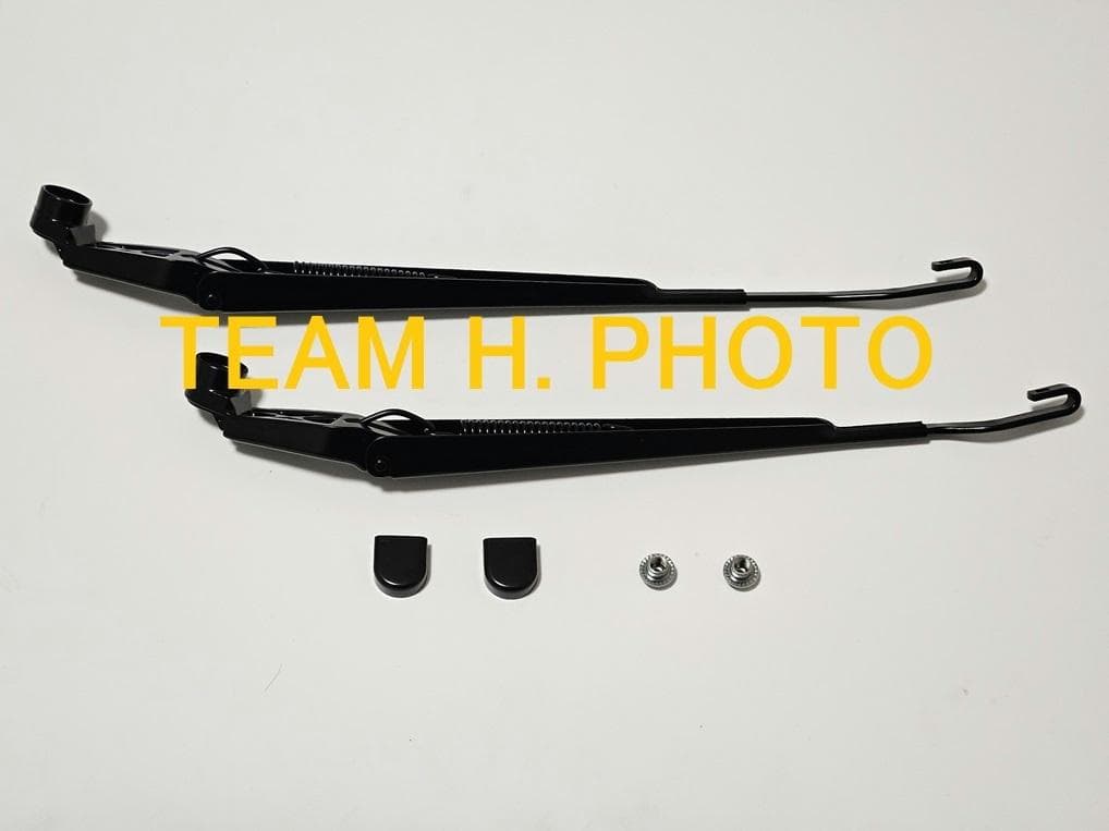 80系ランクル　純正 フロントワイパーアーム 左右セット　キャップ＆ナット 付属