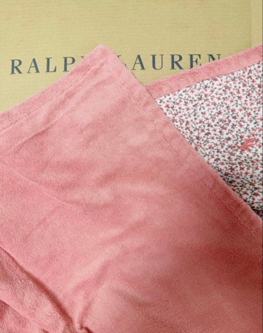 POLO ラルフローレン　ブランケット　花柄 片面ガーゼ生地　シングル