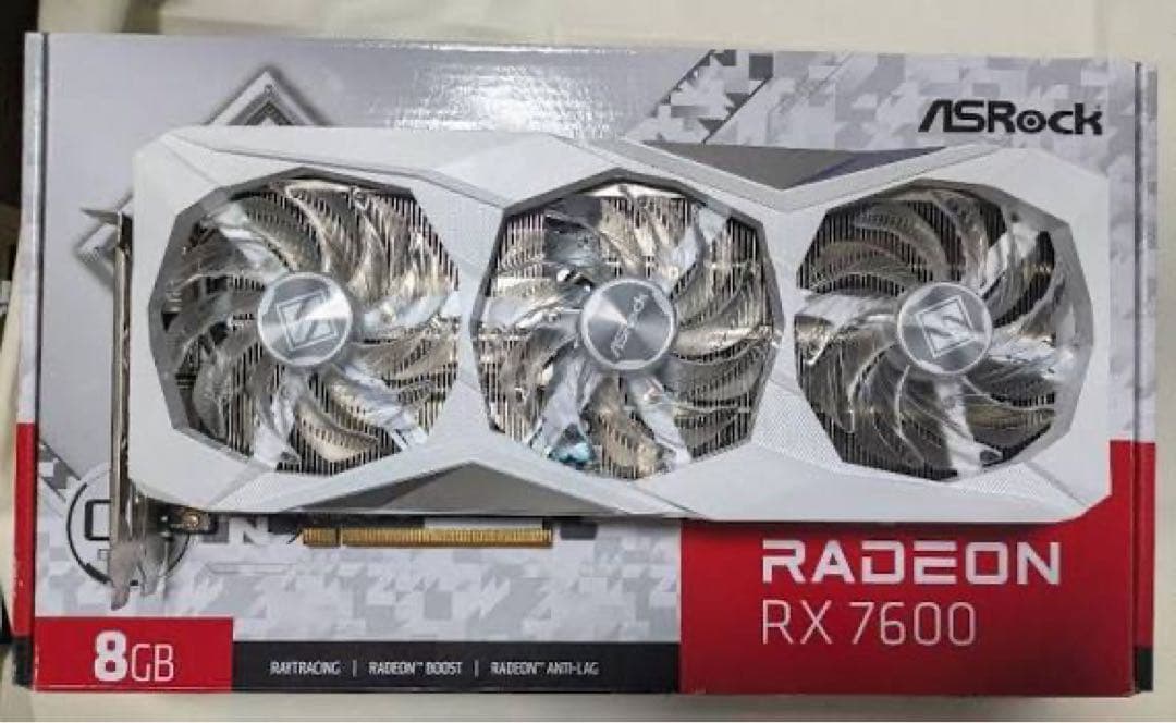 グラフィックボード・グラボ・ビデオカード ASRock RX7600 Steel Legend 8GB
