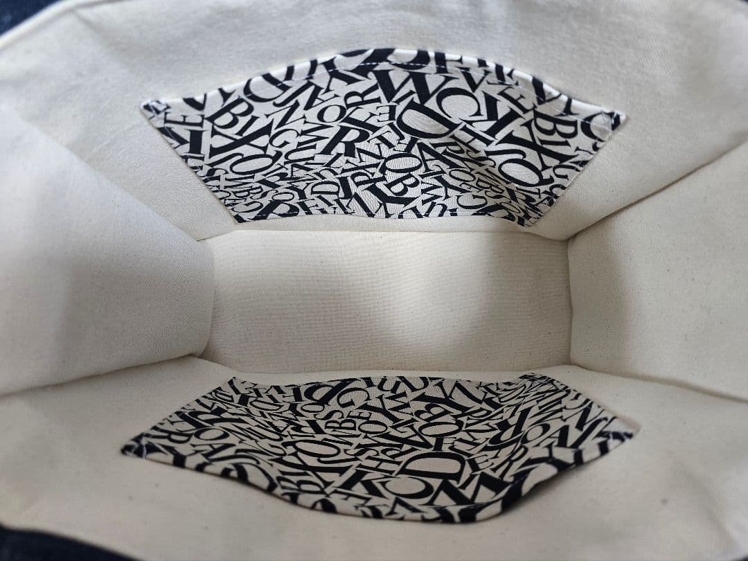 デニムリメイクトートバッグ 大きめ 上部ファスナー ＆サコッシュ 本革使用