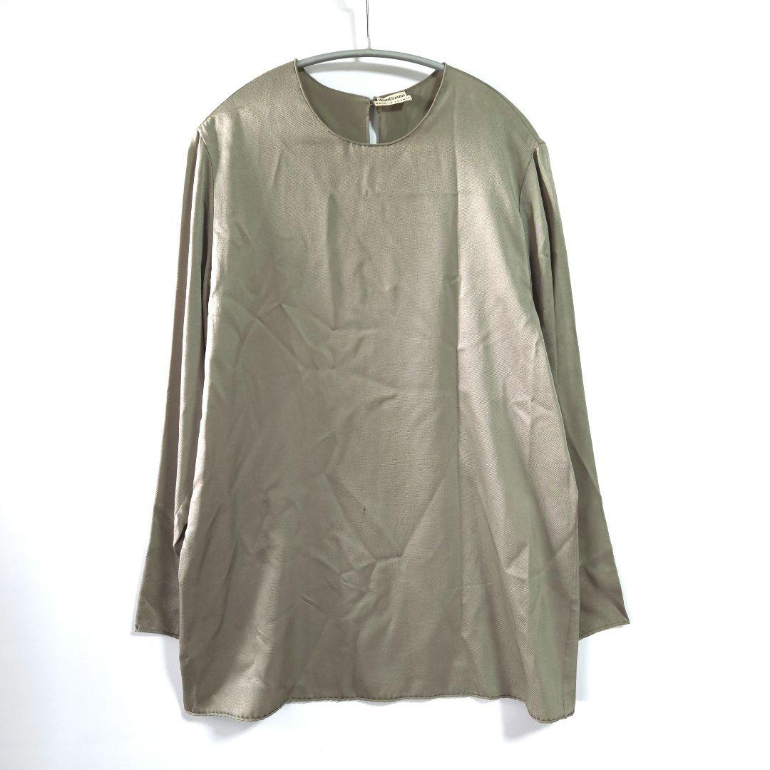 HERMES マルジェラ期 シルクカットソー カーキ