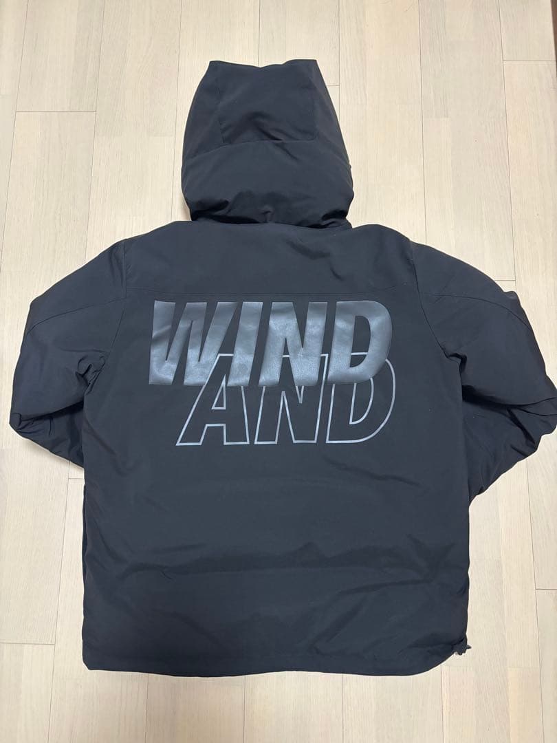 JON-G WIND AND SEAダウンジャケット BLACK サイズＬ