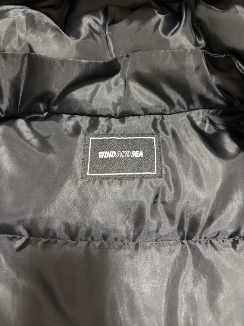 JON-G WIND AND SEAダウンジャケット BLACK サイズＬ