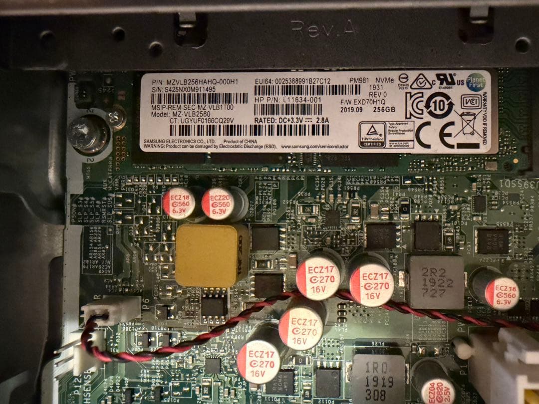 HP ProDesk 600 G5 SFF SSD256 メモリ8G NVMe