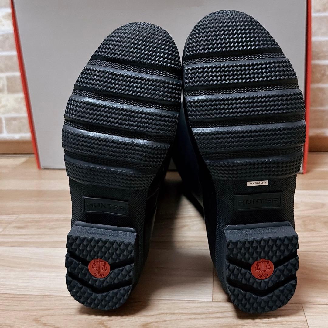 【美品】HUNTER ブラック 長靴 オリジナルボックス付き　28センチ