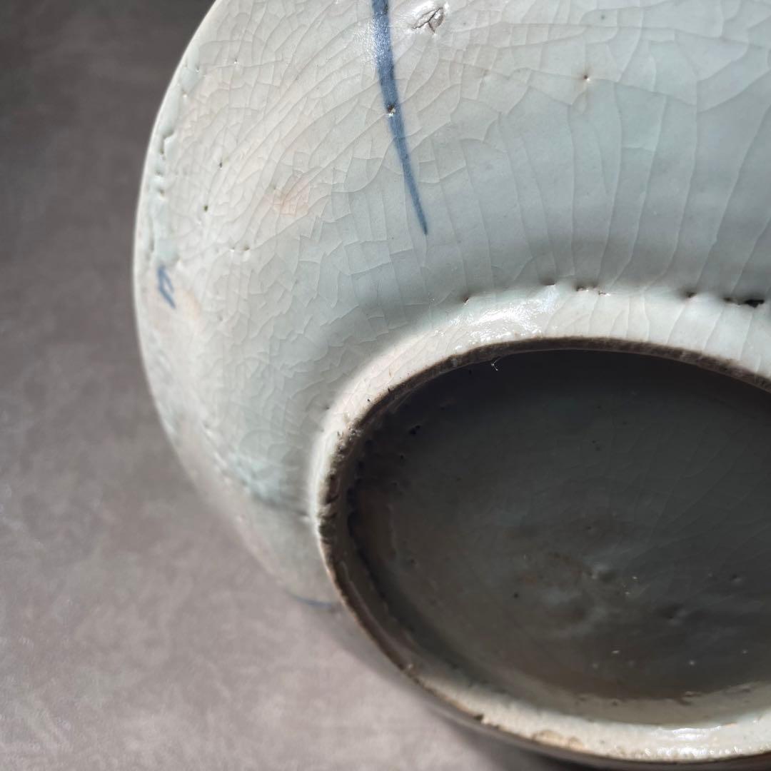 初期伊万里芙蓉手花鳥文皿七皿 江戸時代 骨董 アンティーク 肥前磁器 古伊万里