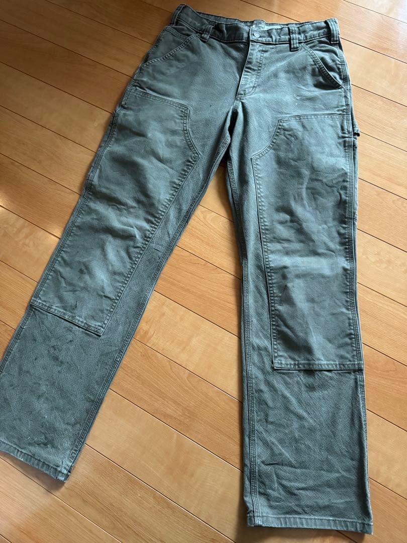 Carhartt double knee オリーブ　30×32
