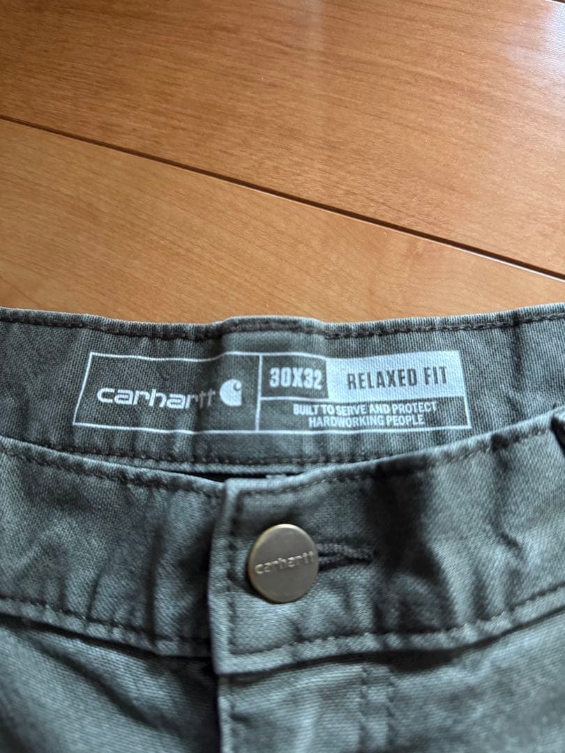 Carhartt double knee オリーブ　30×32