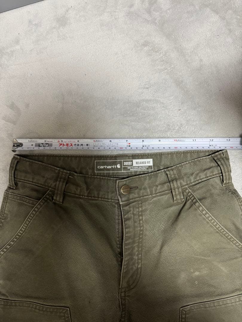 Carhartt double knee オリーブ　30×32