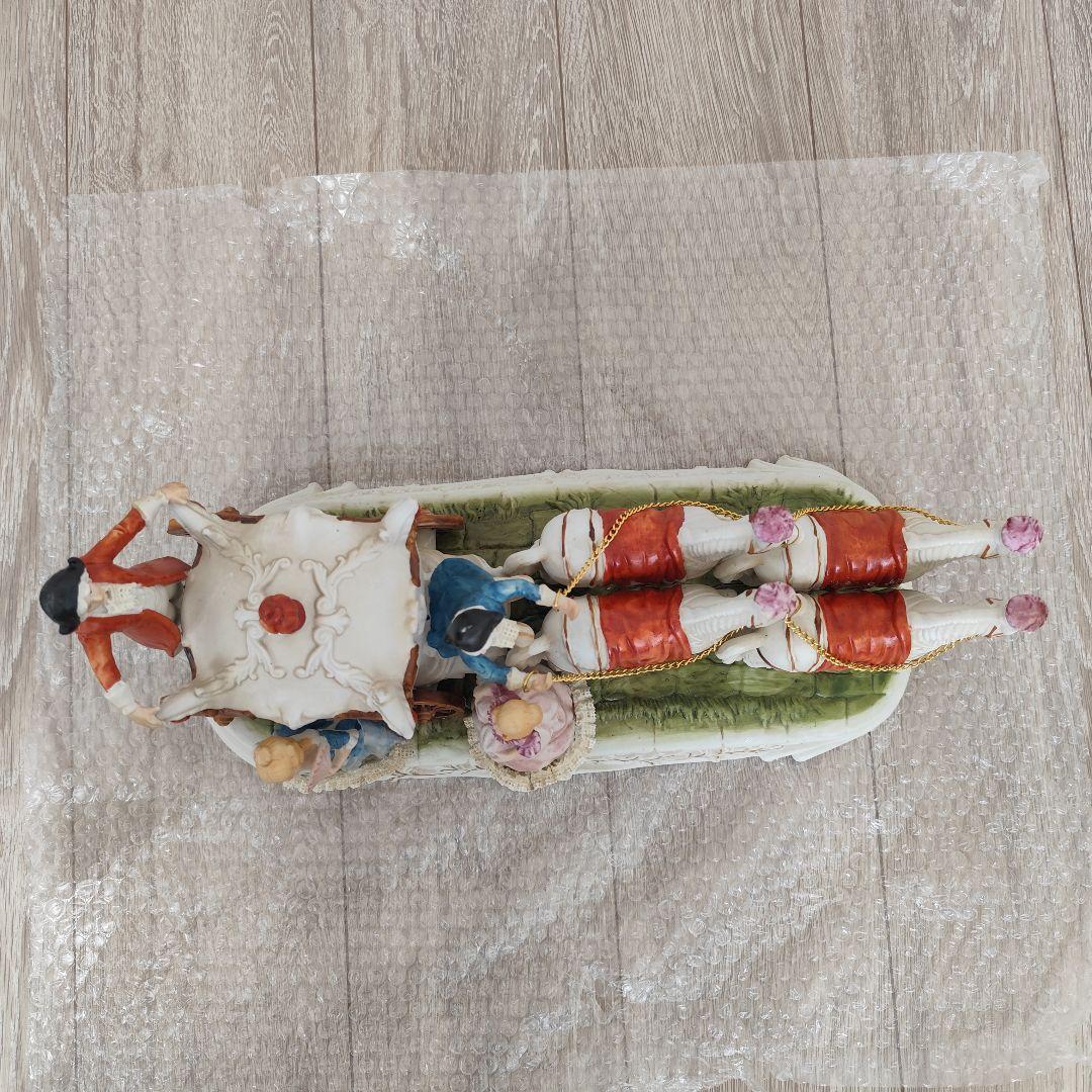 加藤工芸 瀬戸マイセン ４頭立て馬車 レース衣装貴婦人 紳士 馬車ハンドペイント