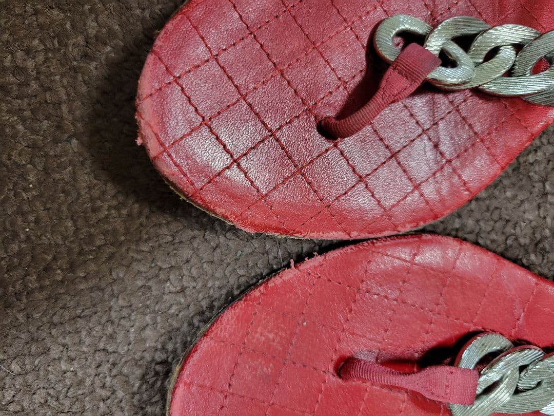 CHANEL チェーン フラットサンダル