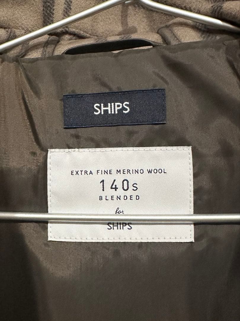 SHIPS: スーパー140'S メリノウール メルトン ダッフルコート