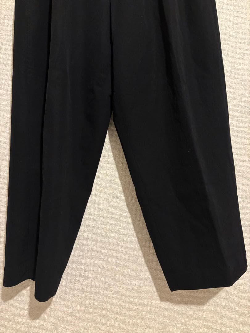 Y's for men ワイズフォーメン　スラックス　ブラック　ワイドパンツ