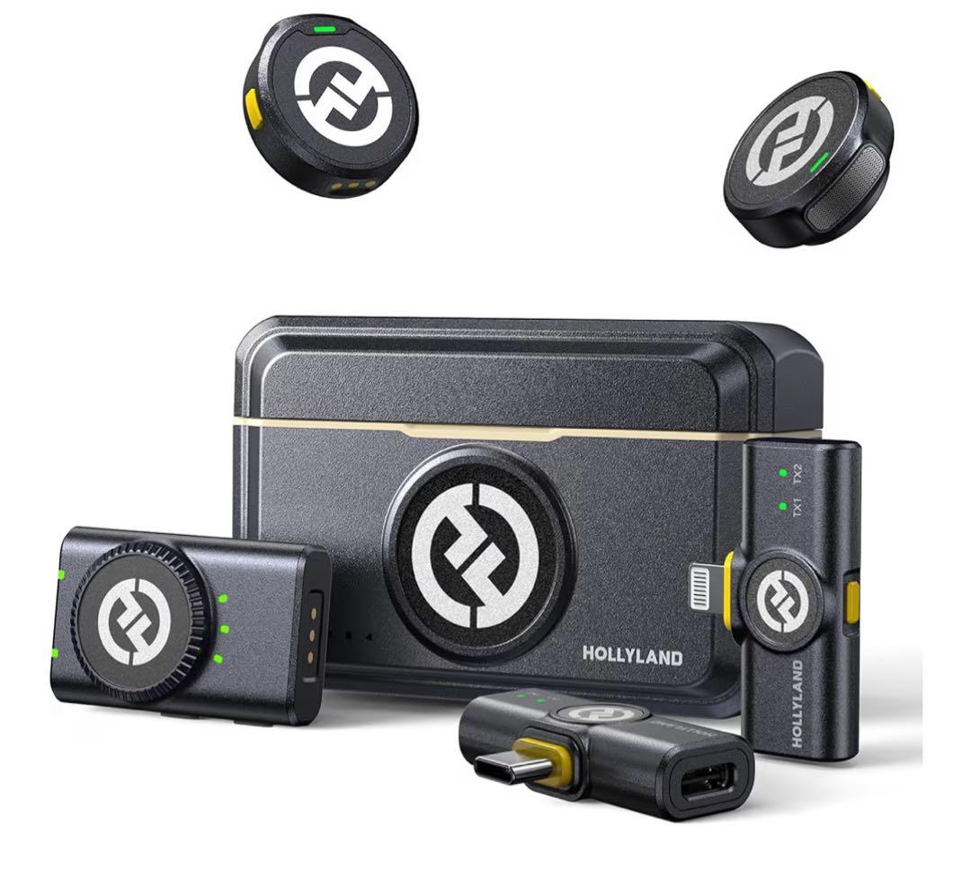 Hollyland LARK M2 Comboワイヤレスマイク　ピンマイク