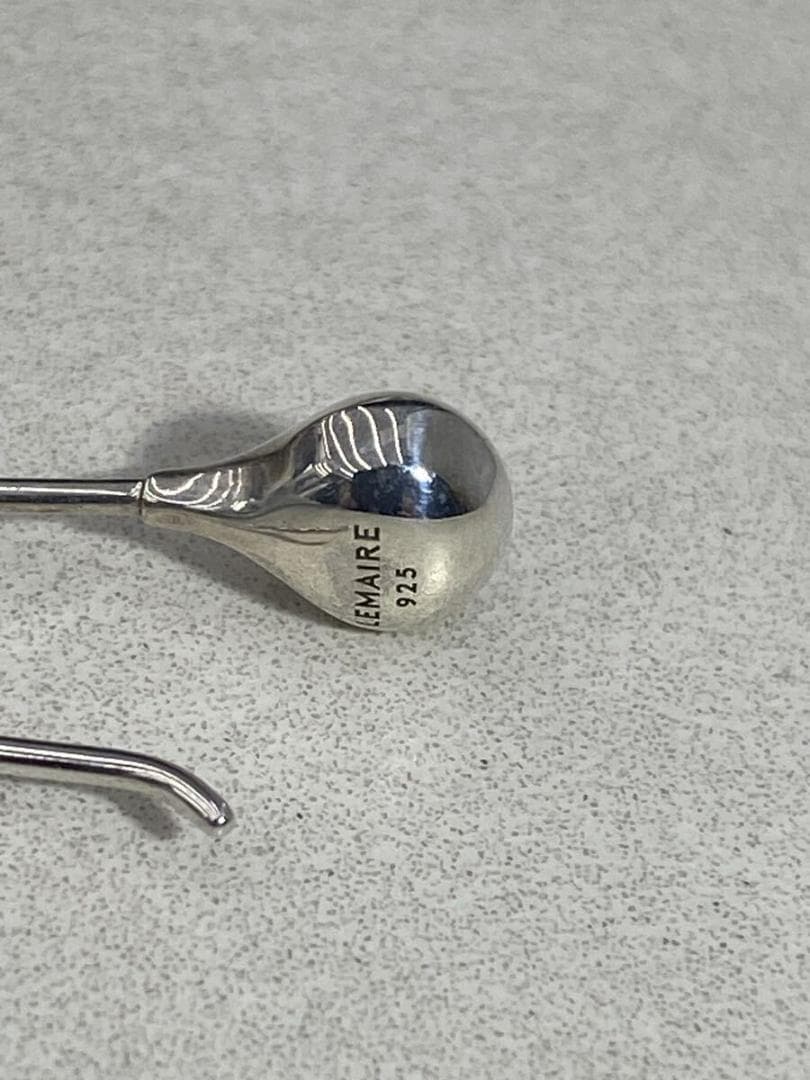 美品 正規 LEMAIRE ルメール シルバー925 ピアス セット 802P▲