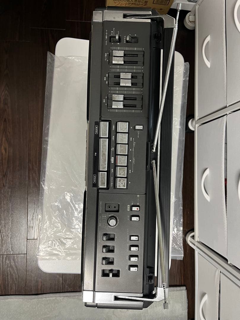 再生確認シャープ SHARP ラジオ付ステレオテープレコーダー GF-505SB